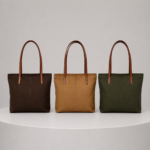 Canvas Tote Bag Elegant & Versatile for Working Women Office & Daily Use Minimalist Style Leather Trim Shoulder Bag Large Capacity Handbag