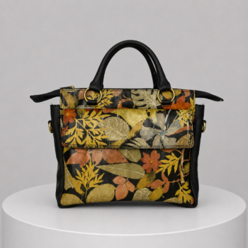 Premium Cowhide Leather Tote Bag Elegant Luxury for Modern Women Work Travel Shopping Vintage Floral Style Genuine Leather Shoulder Handbag