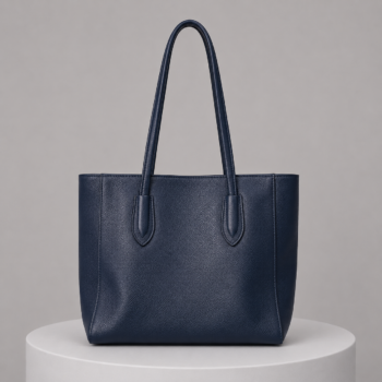 Genuine Leather Tote Bag Luxury Essential for Women Work Travel Shopping Classic Minimalist Style Large Capacity Shoulder Bag